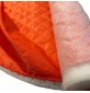 Quilted Fabric Lining Diamond Design Orange1