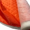 Quilted Fabric Lining Diamond Design Orange1