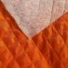 Quilted Fabric Lining Diamond Design Orange3