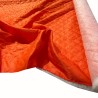 Quilted Fabric Lining Diamond Design Orange5