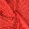 Quilted Fabric Lining Diamond Design Red1