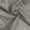 Quilted Fabric Lining Diamond Design Grey1