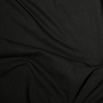 100% Cotton Interlock Jersey Black