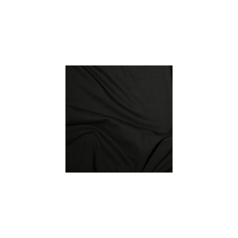 100% Cotton Interlock Jersey Black