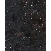 6mm Round Sequins Black Ground Gold