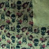 Dry Waxed Skulls Fabric 3