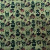 Dry Waxed Skulls Fabric 4
