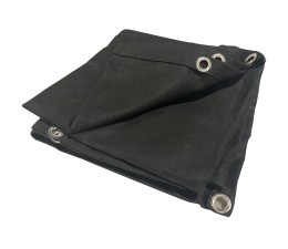 140z Waterproof 100% Cotton Canvas Tarpaulin Covers Waxed Black