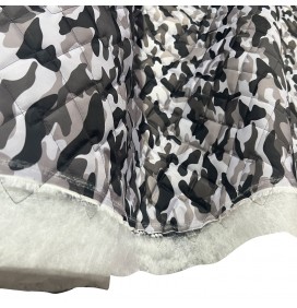 Waterproof Quilted Fabric 4oz PU Camouflage print