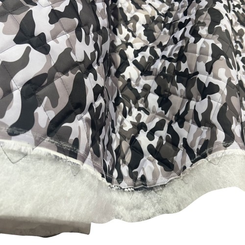 7oz WATERPROOF FABRIC PU Camouflage print Grey Black3