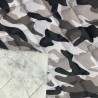 7oz WATERPROOF FABRIC PU Camouflage print Grey Black6