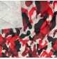 7oz WATERPROOF FABRIC PU Camouflage print Red4